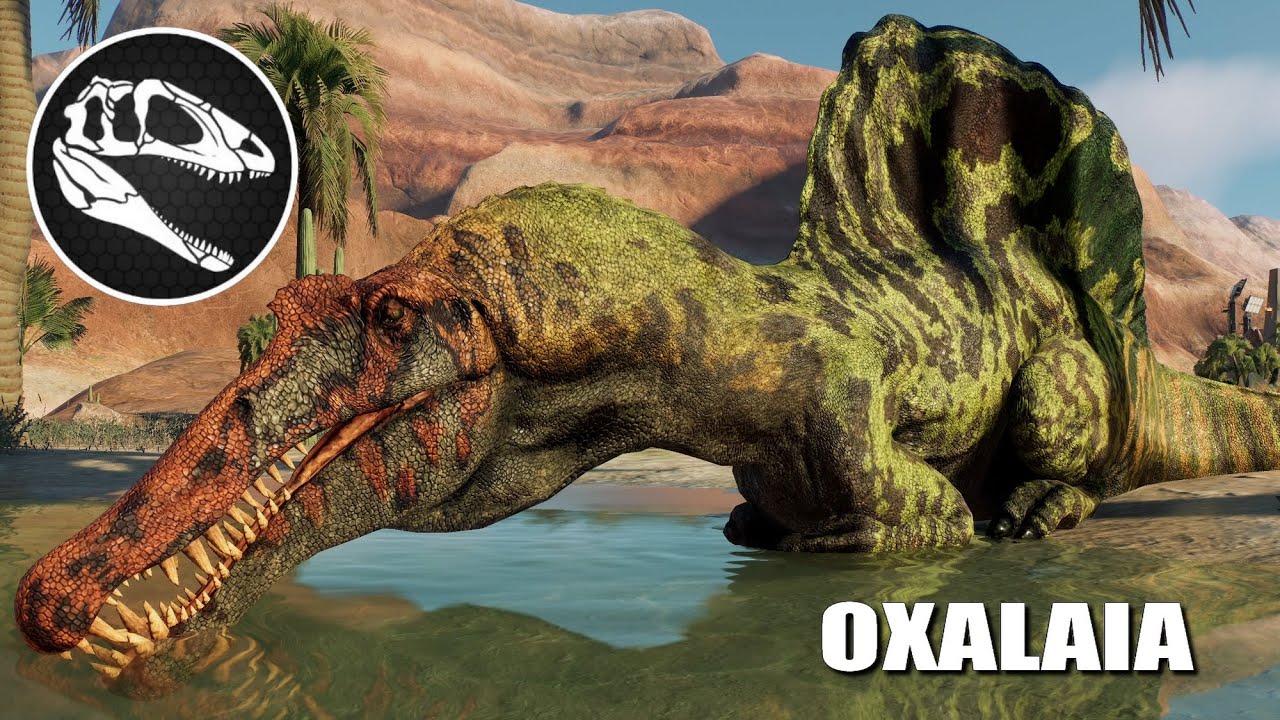 4 Oxalaia vs 2 Spinosaurus - JWE 2 Mods (4K 60FPS)