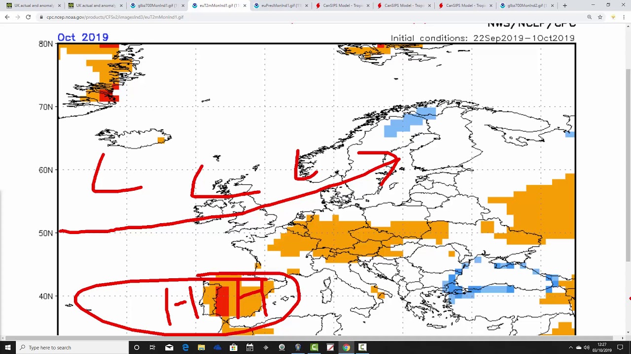 October 2019 Month Ahead Forecast