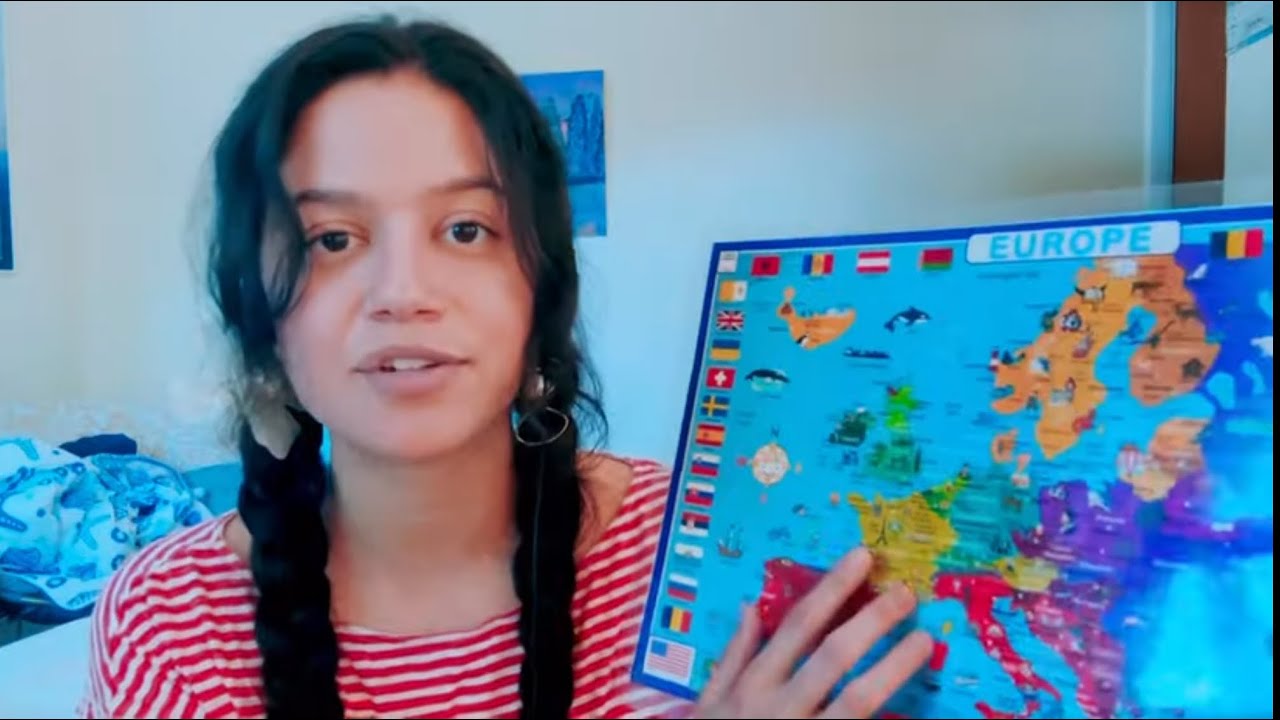asmr • soft geography teacher | map of Europe | (part II. capitals)