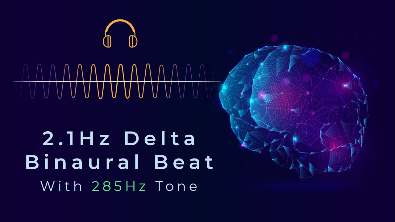 2.1 Hz Delta Binaural Beat + 285 Hz Frequency | Nerve Regeneration, Tissue Repair & Deep Healing