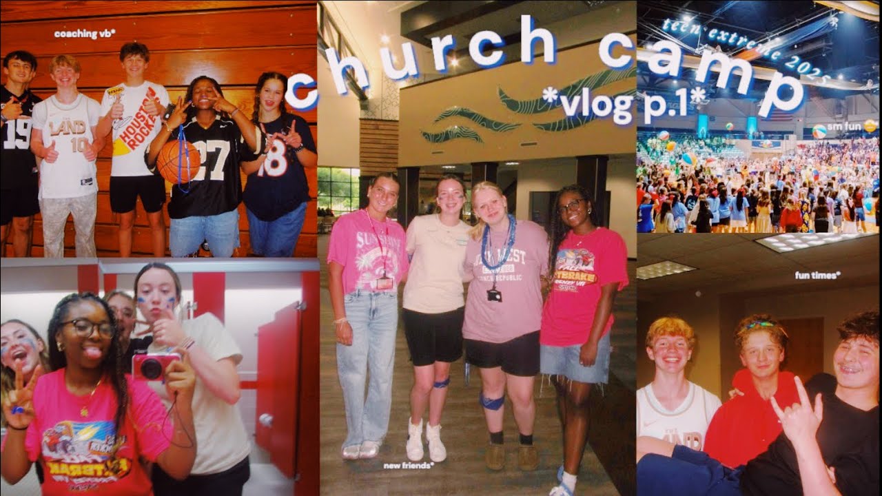 The CRAZIEST Week at Church Camp 💒🪼💕 |*teen extreme vlog part one*| sm fun,new friends