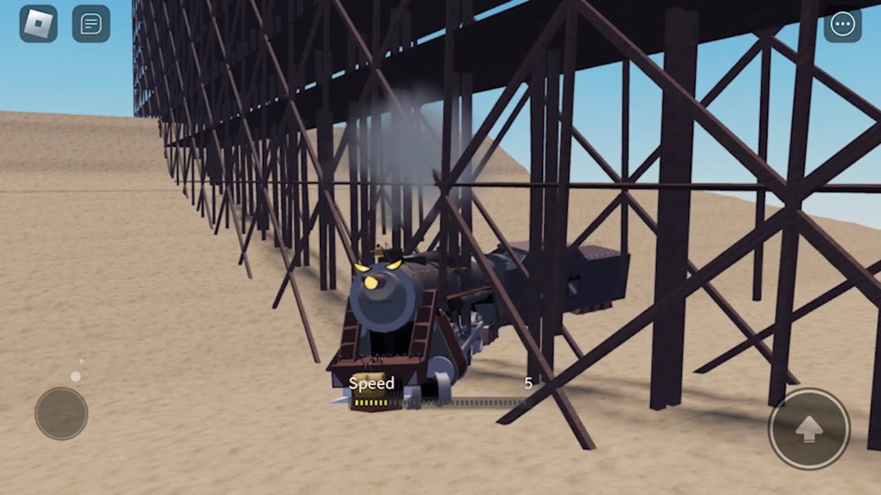 Crashing trains in the brave locomotive (sorry for no audio I am having trouble with it)
