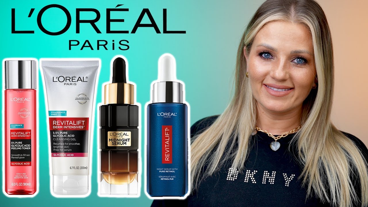 L’OREAL Skincare: Age Perfect Midnight Serum, Pure Retinol Serum, Derm Intensives Pure Glycolic Acid