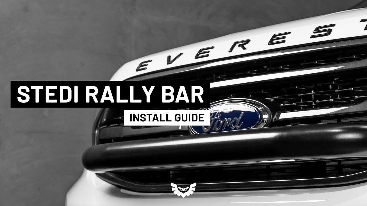 STEDI Rally Bar - Light Mounting Bracket (Ford Ranger / Raptor / Everest) | Install Guide
