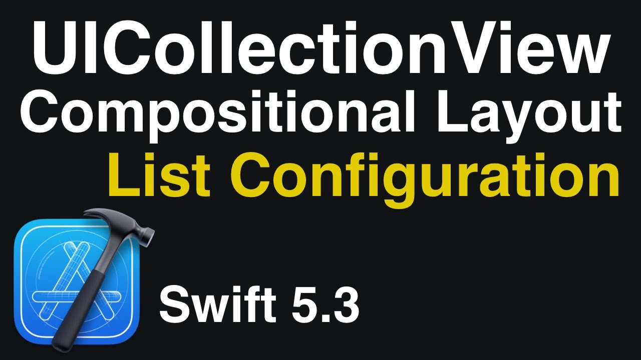Speedcoding - UICollectionView CompositionalLayout ListConfiguration - Swift 5.3