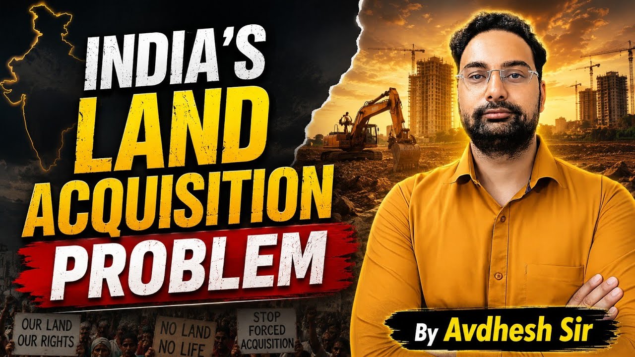 India's Land Acquisition Problem #Land #reforms #rajasthan Land Acquisition Act #upsc2026 #upscmains