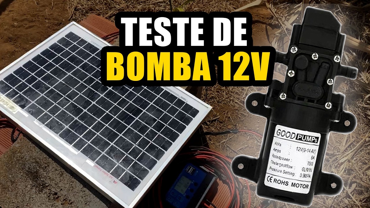 Bomba D'água 12V valeu a pena para a chácara? Veja o meu teste