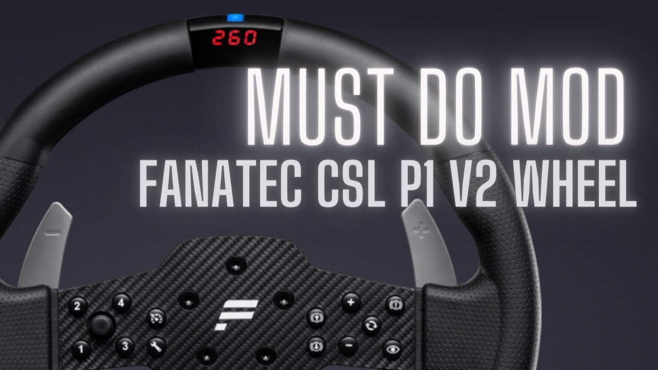 Рулевое колесо Fanatec CSL с магнитными подрулевыми переключателями передач