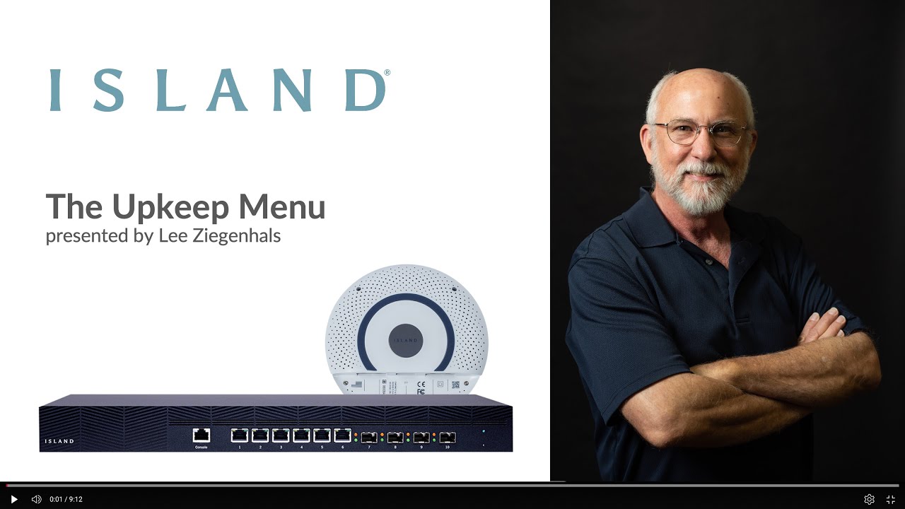 Island Router: The Upkeep Menu