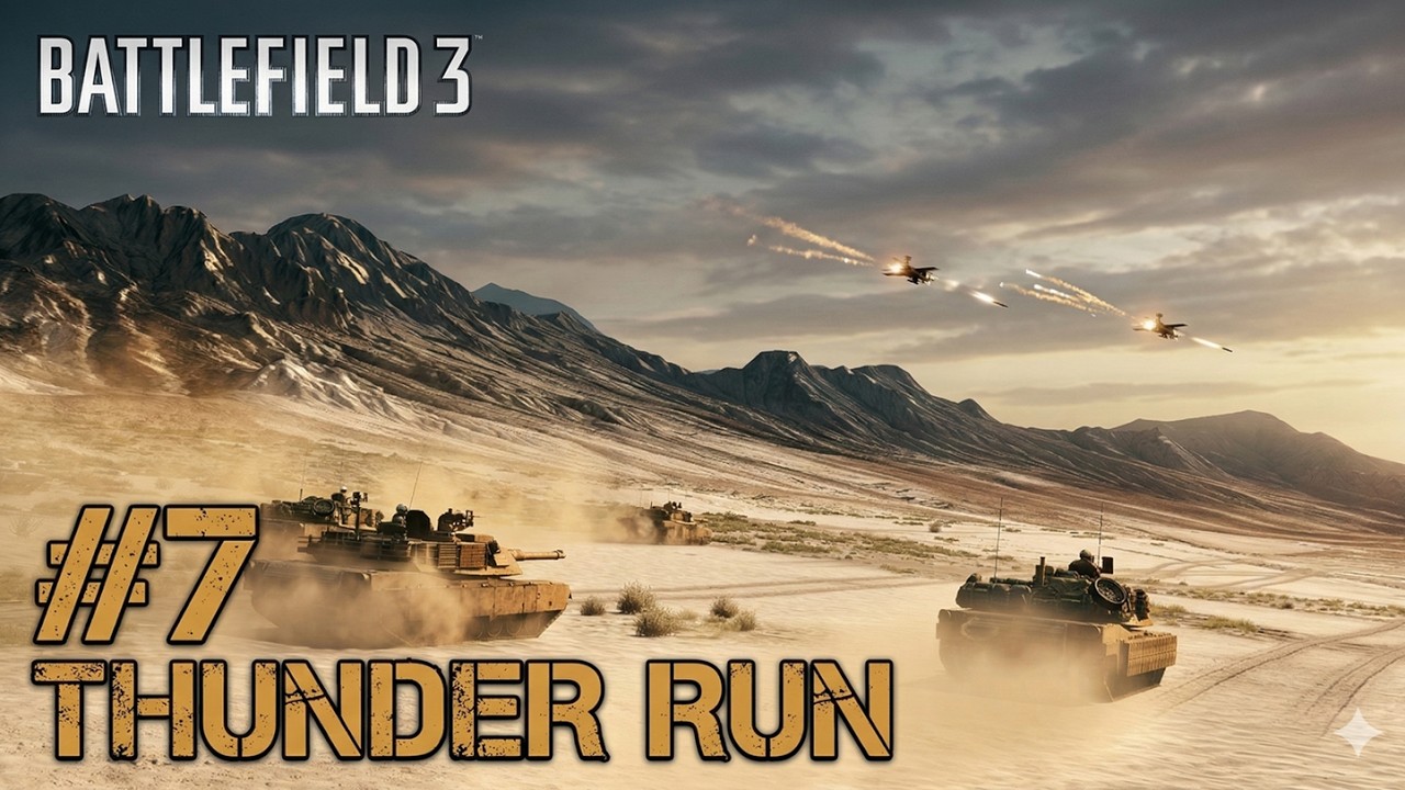 Battlefield 3 – Mission 7: Thunder Run | Tank Gameplay (No Commentary 4K 60 FPS)