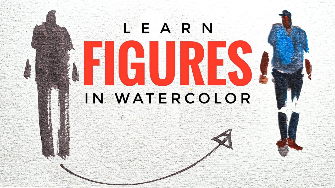 Painting Figures in Watercolor ~ Figure drawing tutorial for beginners 2021