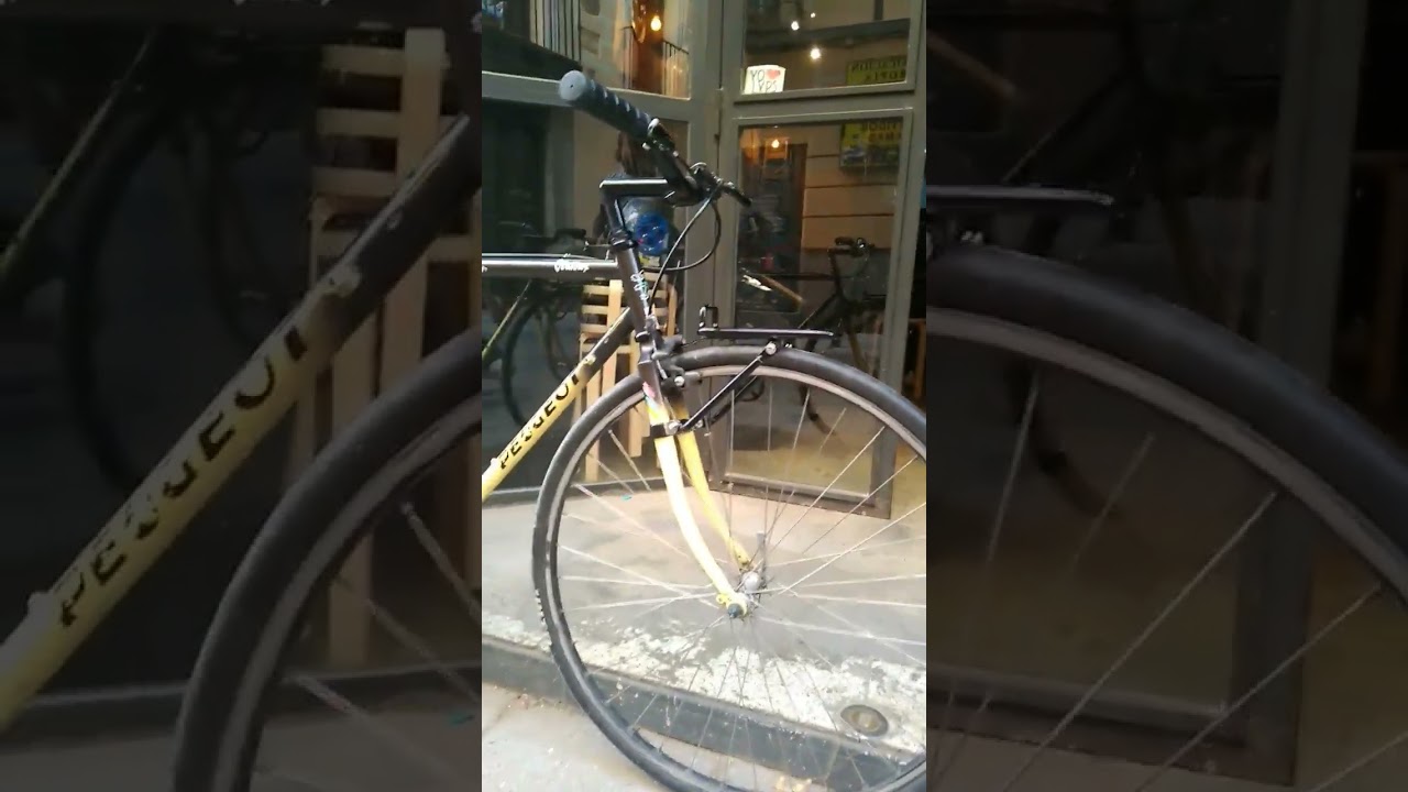 Vintage peugeot converted into a single speed urban commuter. #bikebuild #singlespeed #urbanbike