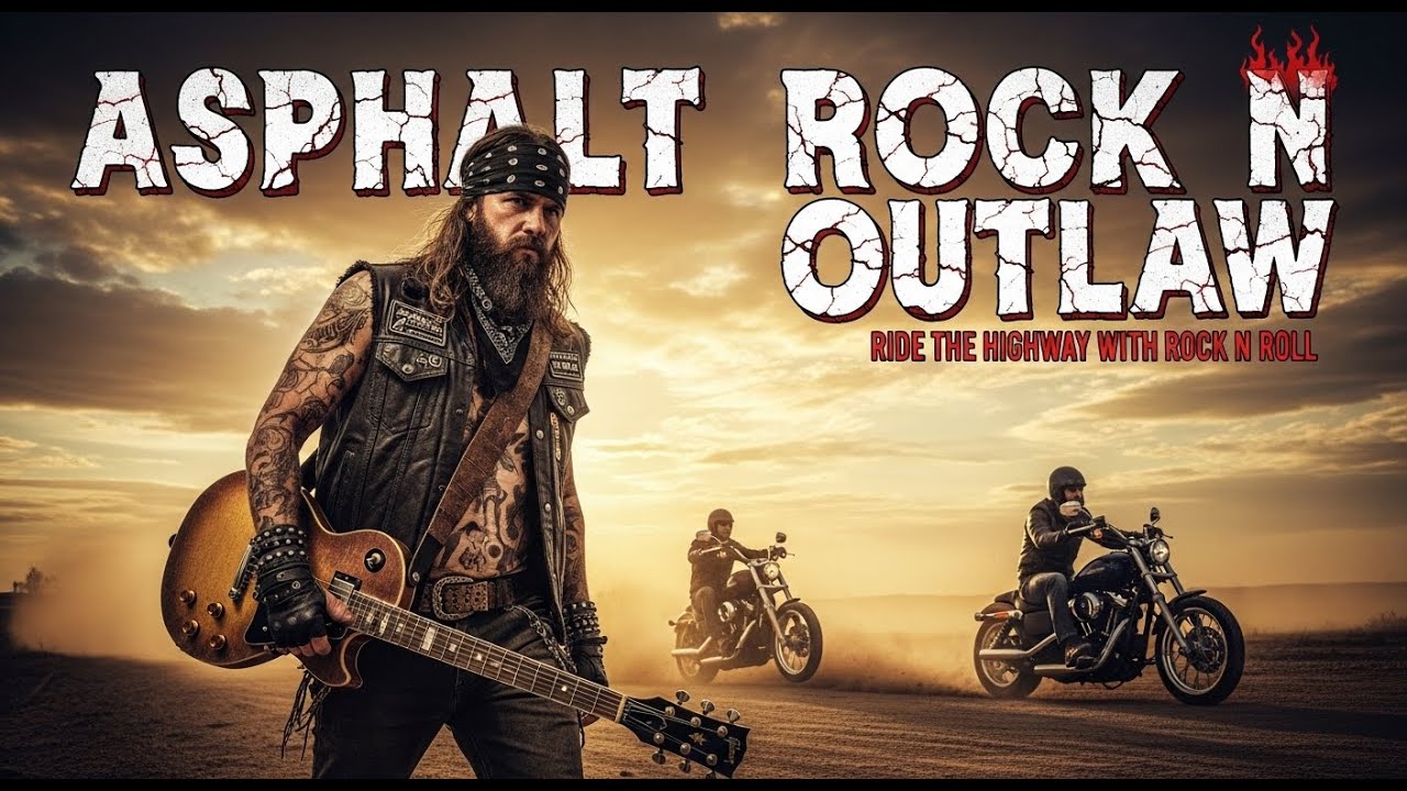 Best Music Rock n Roll 🎸 Asphalt Rock N Outlaw 🎶 Ride the Highway with Rock n Roll