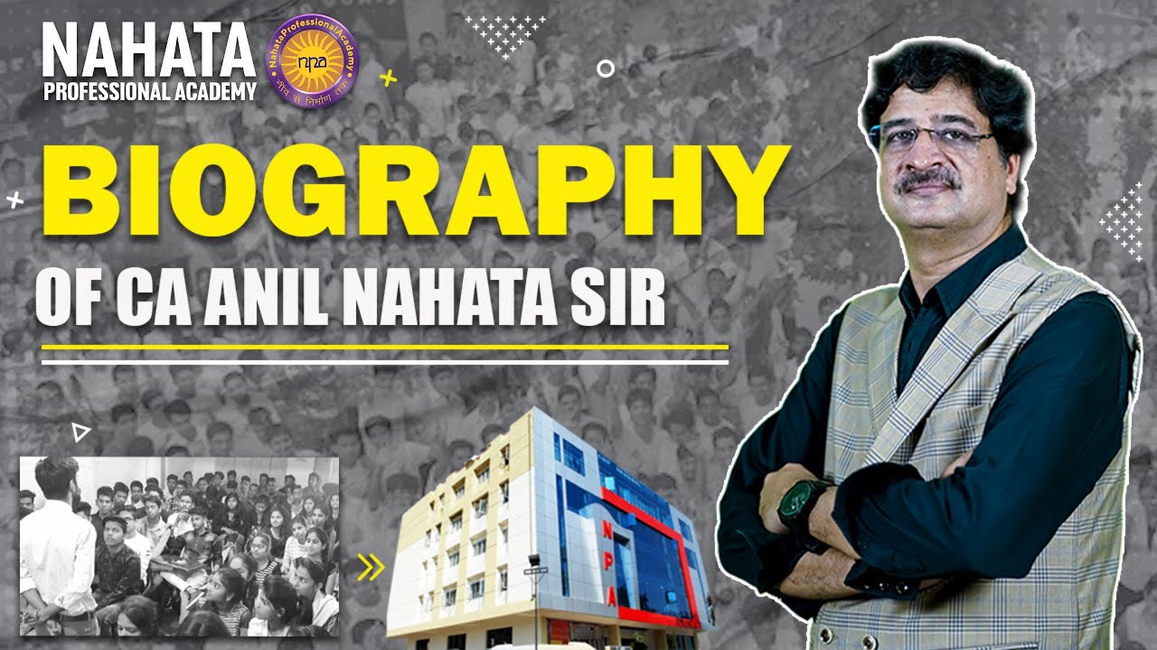 CA Anil Nahata Sir, Founder of Nahata Professional Academy Indore