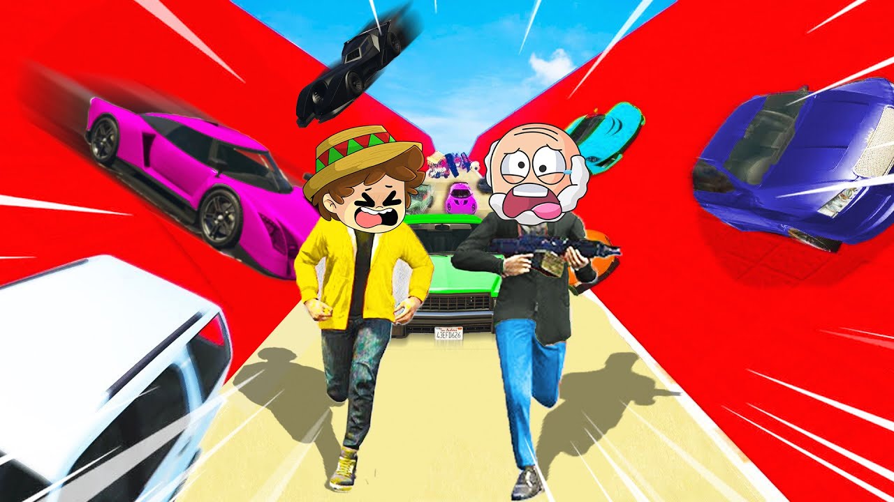 &iexcl;IMPOSIBLE SOBREVIVIR a la AVALANCHA de COCHES de GTA 5! 😂💥 SILVIOGAMER y PANCRACIO en GTA V
