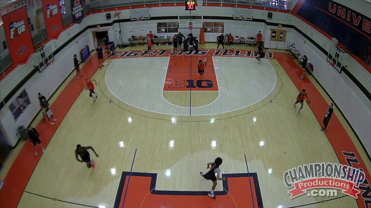 Brad Underwood's High-Intensity Transition Basketball Drill!