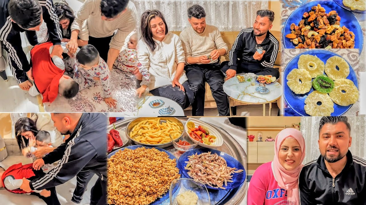 حمودة وحكيم ضربو بعض😲 كان جاين زيارة نزار وروبالين وطبخنا انا وخملين برغل وبصل متبل😋 شفنا فال القهوة