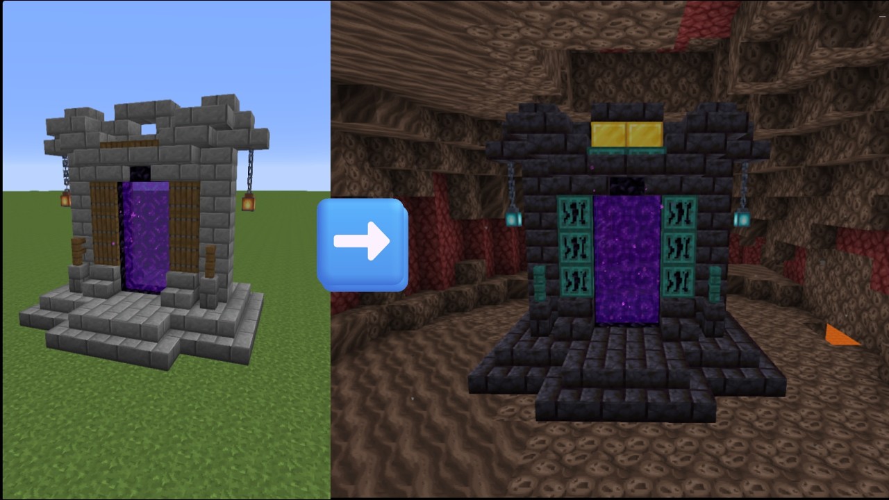 HO COSTRUITO UN PORTALE DEL NETHER MEDIEVALE! Minecraft tutorial semplice