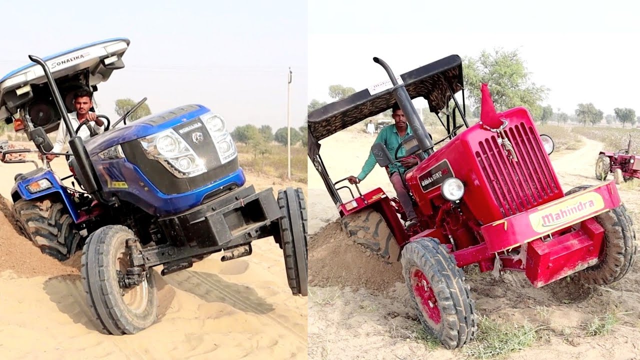 Sonalika Di 55 Tiger vs Mahindra 585 Di XP PLUS Testing the Gear Capacity