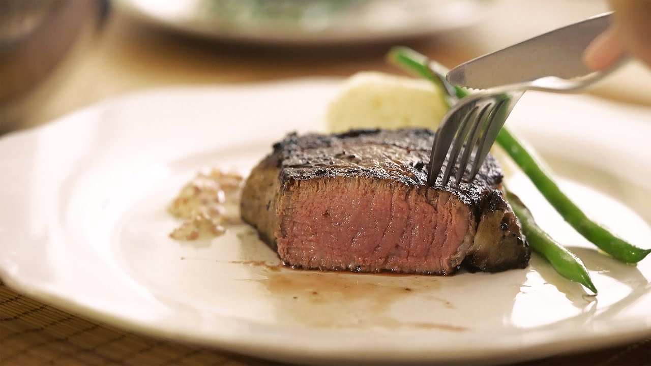 [4K VIDEO] 눈으로 먹는 안심 스테이크 : The BEST STEAK : フィレステーキ: 꿀키