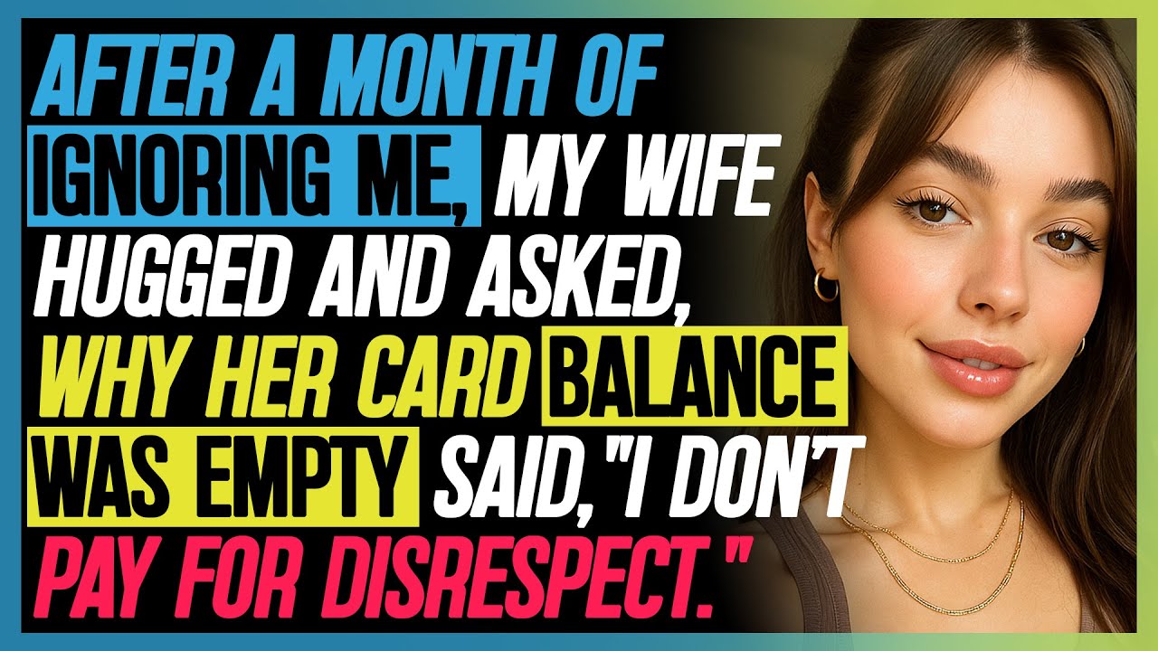 After a Month of Ignoring Me, She Hugged and Asked, “Why’s My Card Empty?” I Smiled and Said…