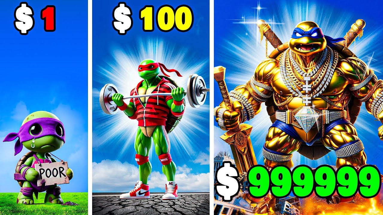 $1 to $1,000,000 TEENAGE MUTANT NINJA TURTLES in GTA 5