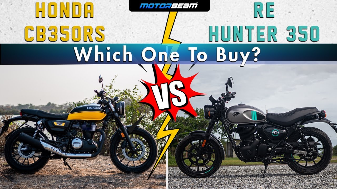 Royal Enfield Hunter 350 vs Honda CB350RS - Which One To Buy? | MotorBeam हिन्दी