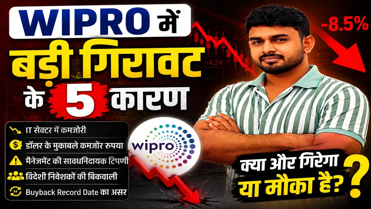 Why did Wipro crash? Wipro share latest news | Wipro share latest news today, #Crash