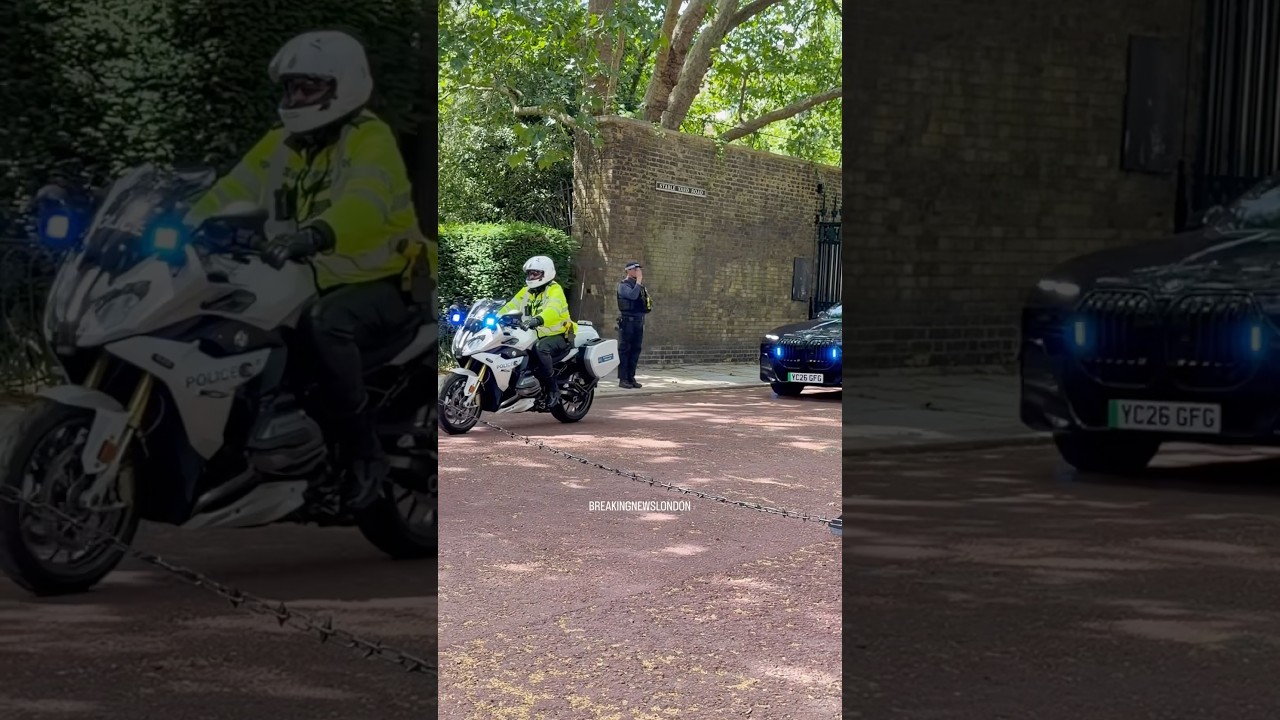 KING DEPARTS IN &pound;500K FORTRESS ON WHEELS AFTER TROOPING THE COLOUR
