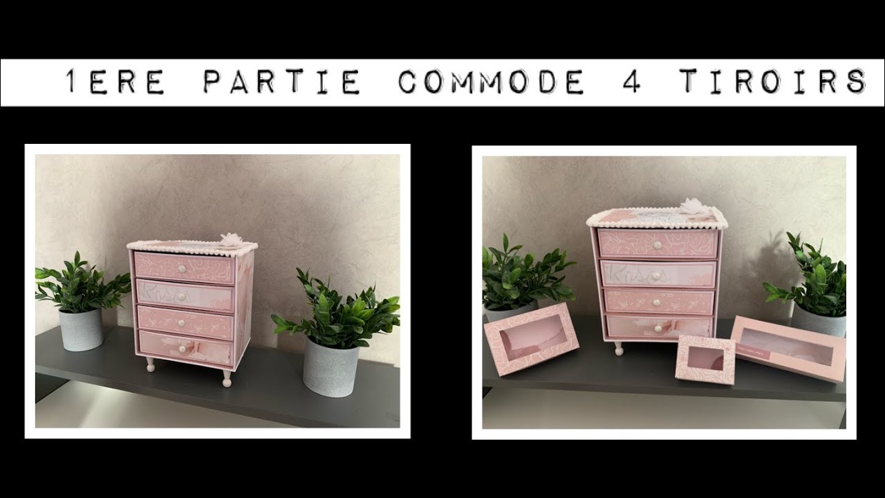 TUTO SCRAP 1 ère partie Tuto Commode 4 tiroirs