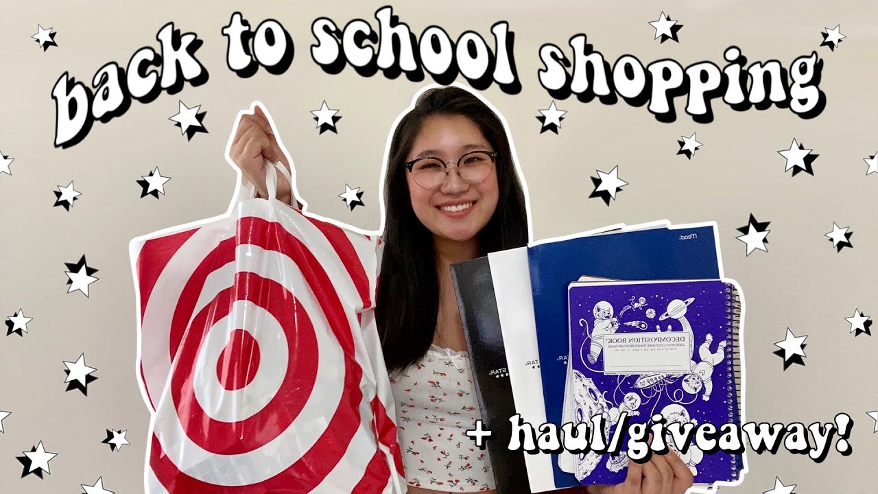 📚 back to college school supplies shopping + haul 2021! | college essentials + GIVEAWAY!
