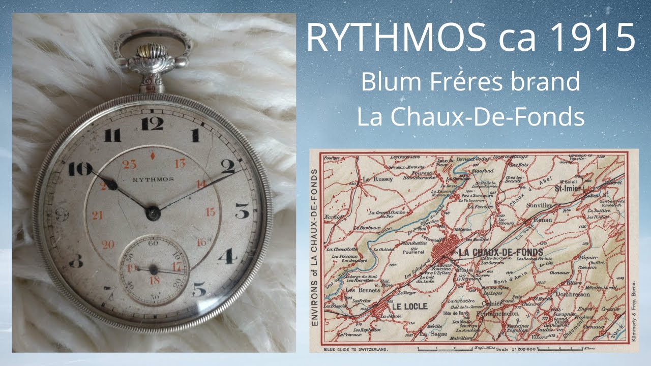 Rythmos 15 jewel, ca 1915, Pocket Watch Renovation. Blum Freres Brand.