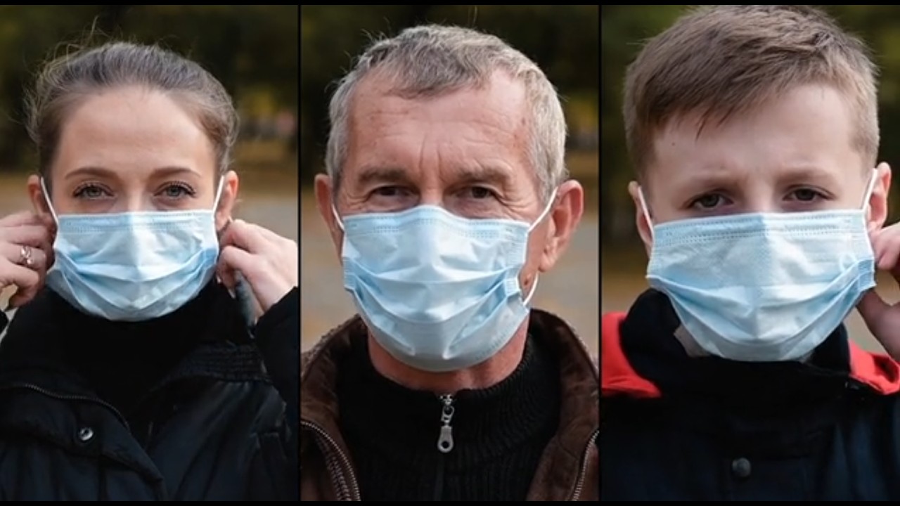 We need to train face recognition algorithms with real face masks, not superimposed masks