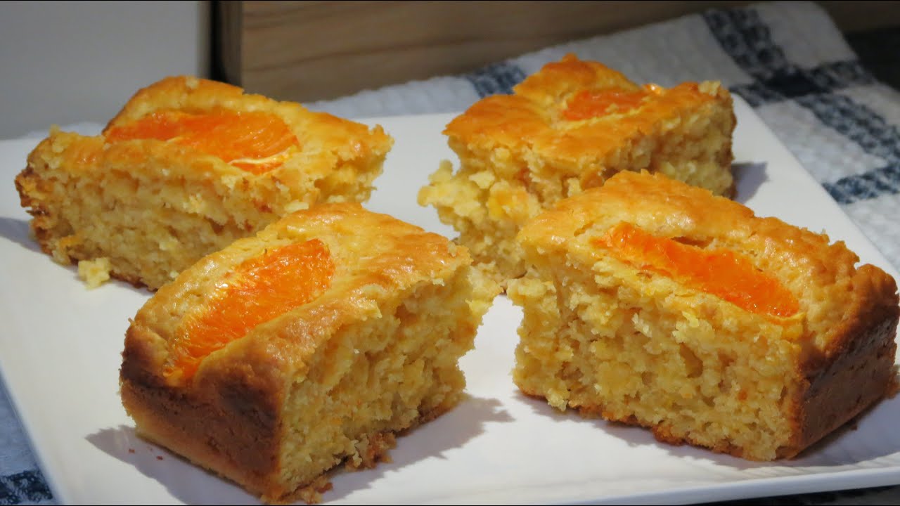 Gâteau aux flocons d'avoine et à l'orange, facile et rapide / Orange Oatmeal Cake
