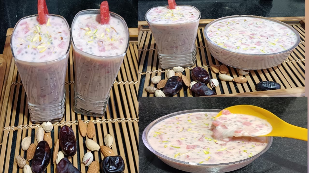  Ramadan Special Energy Booster Drink|Muhabbat Ka Sharbat For Iftar| Refreshing Rooh Afza Milk Drink