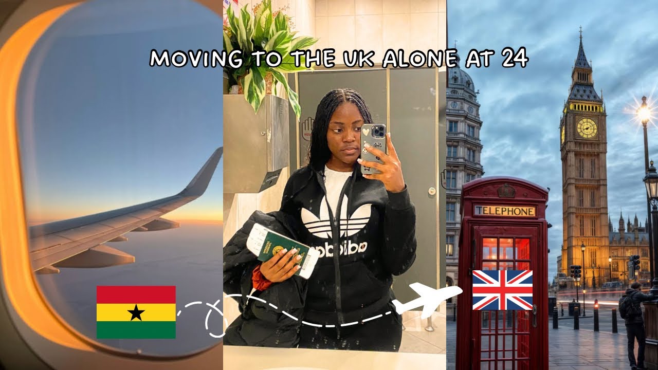 RELOCATION VLOG 🇬🇭🇬🇧: First 24 Hours in UK | Starting a New Chapter | International Student