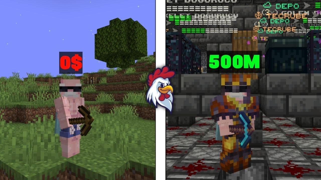 ChickenSMP'de +500 MİLYONLUK  SERVETİM (NASIL YAPTIM) - chicken network