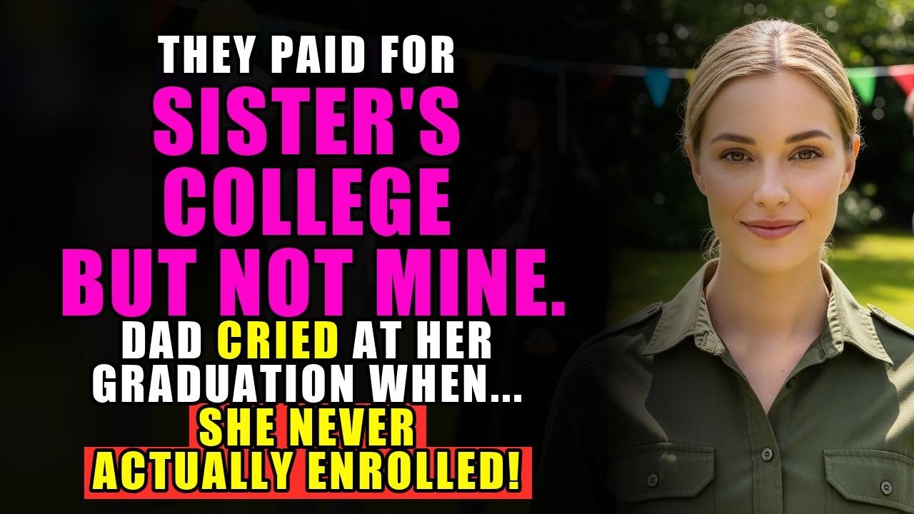 My Parents Paid My Sister’s Tuition but Left Me on My Own—Then Dad Cried at Her Graduation