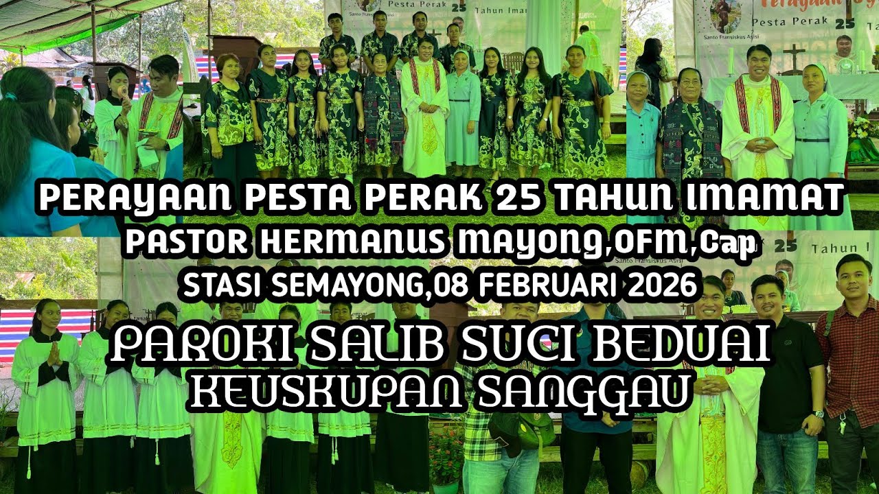 PESTA PERAK 25 TAHUN IMAMAT PASTOR HERMANUS MAYONG,OFM,Cap 