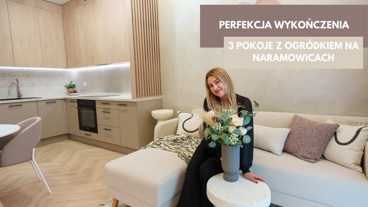 WOW! Ale wnętrze! Obejrzyj ze mną te 3 pokoje z OGRÓDKIEM na zielonych Naramowicach🥰