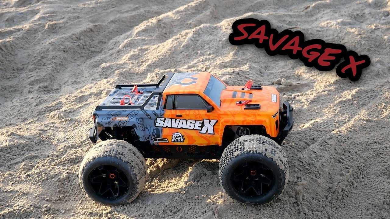 HPI Savage X V2 - First run on 6s [German]