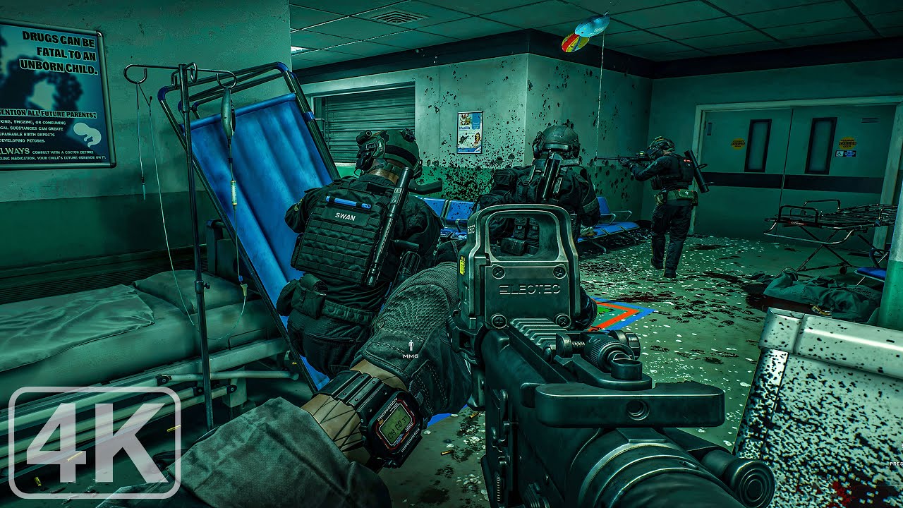 The Hospital Shooting Raid｜Agressive Intervention｜Ready or Not｜4K