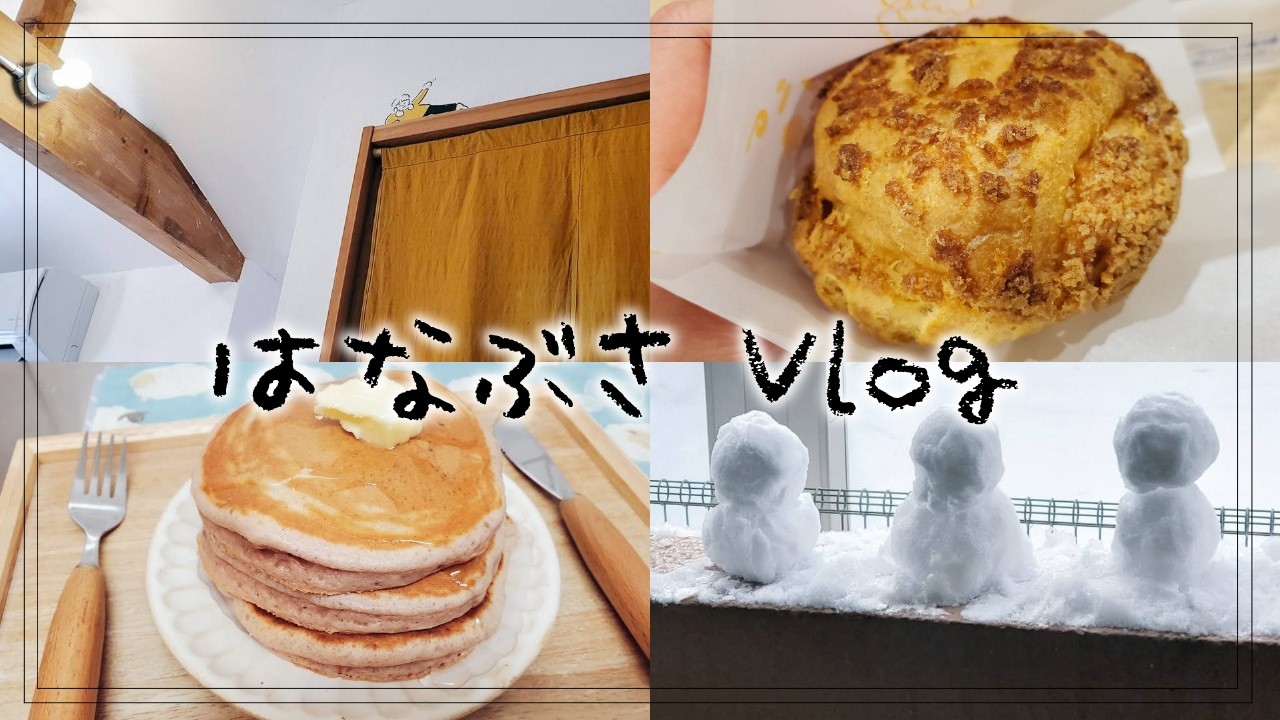【Vlog】雪道と街中のお散歩【多重人格】
