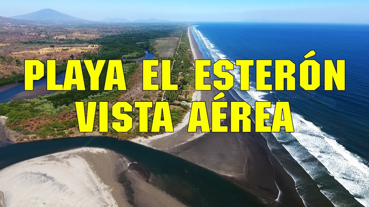 Playa El Ester&oacute;n Vista a&eacute;rea con drone