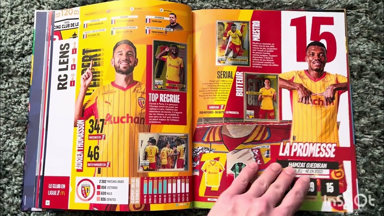 Panini Foot 2026 Ligue 1 ~  Album 100% Complet