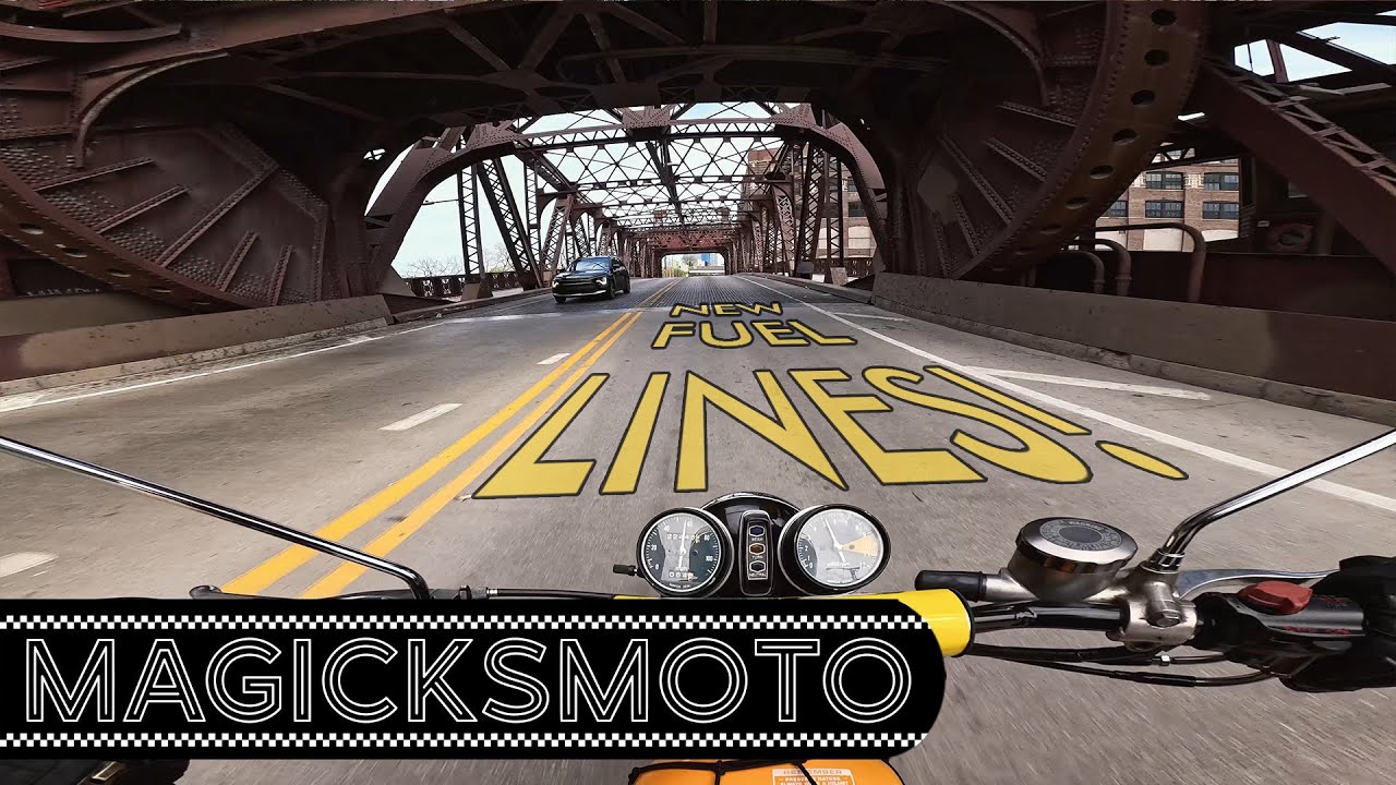 Vintage 70s Honda Turning a CB360 into a CL360 pt9 | NEW FUEL LINES