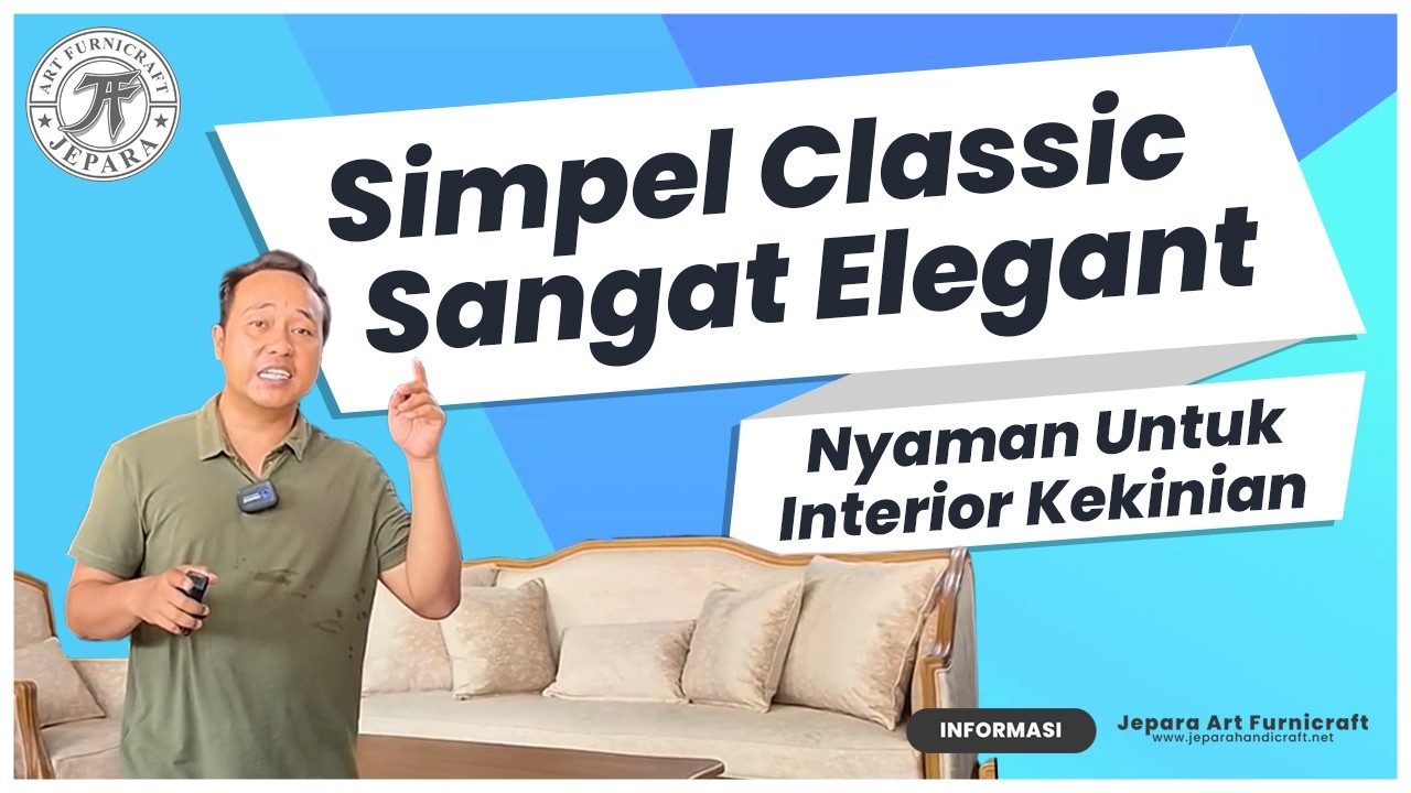 Set Sofa Tamu Jati Classic | Elegan & Nyaman untuk Ruang Tamu Kekinian