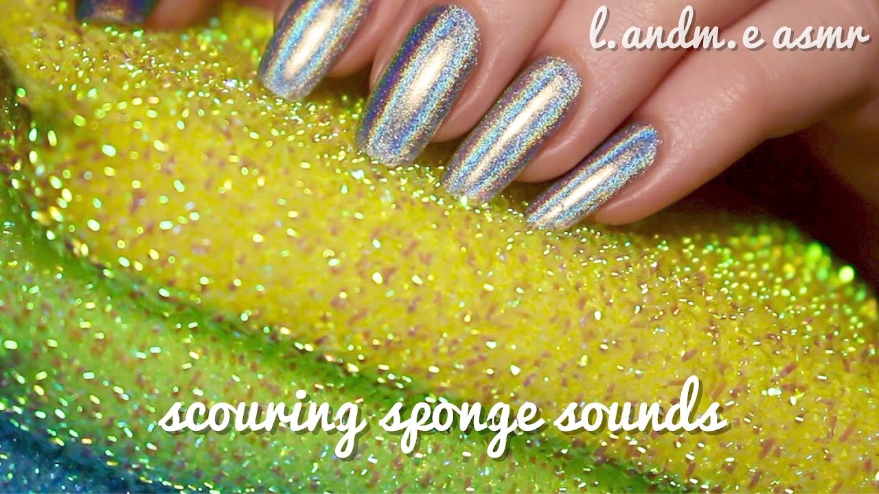 ASMR 💆 || scratching scouring sponge sounds in your ears || 45MINS || no talking 🤐 ||