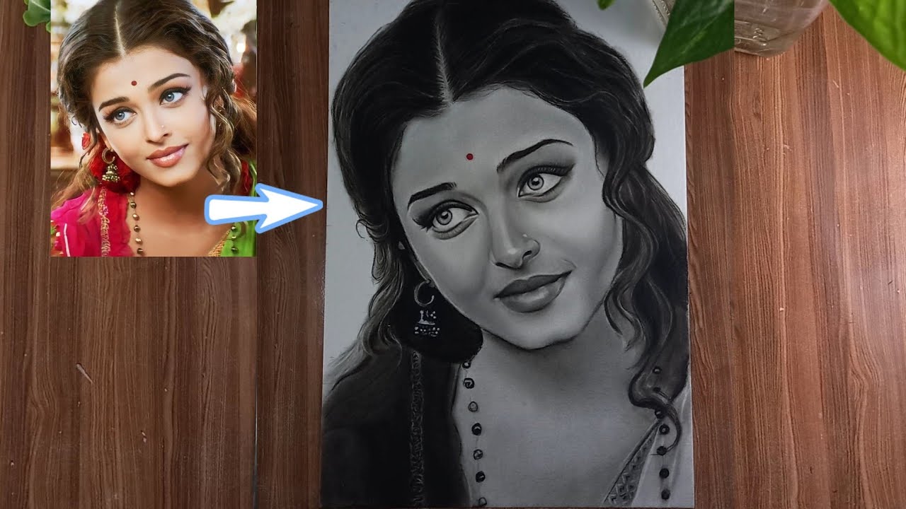 Aishwarya Rai Drawing tutorial step by step, shading tutorial |#drawing #drawingtutorial #bollywood