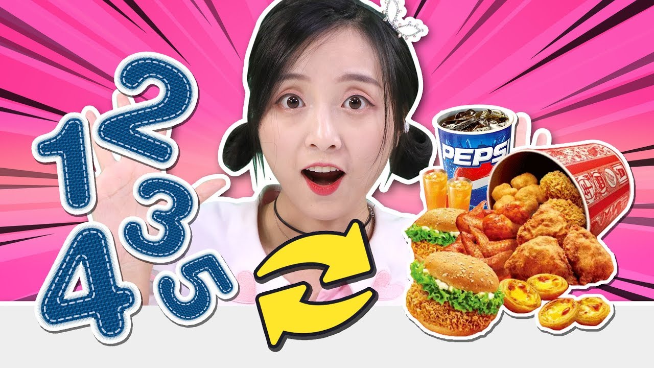 數字1-10手繪出神奇的麥當勞美食咯！小伶玩具 | Xiaoling toys
